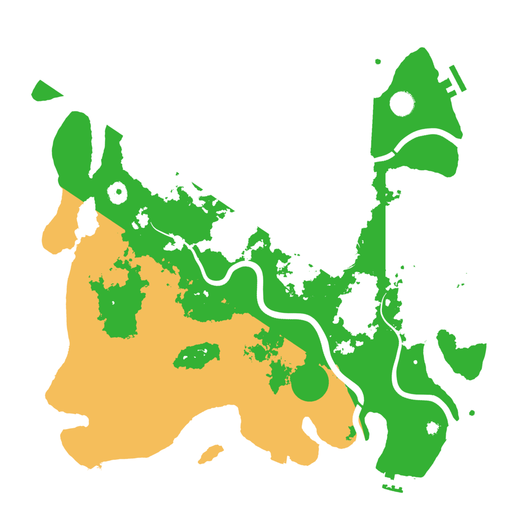 Biome Rust Map: Procedural Map, Size: 3700, Seed: 29968929