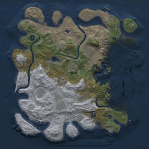Thumbnail Rust Map: Procedural Map, Size: 4000, Seed: 2019754195, 15 Monuments