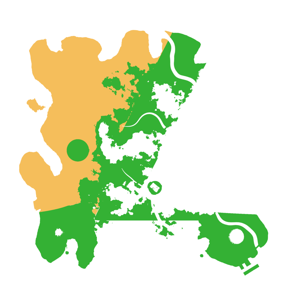 Biome Rust Map: Procedural Map, Size: 3500, Seed: 187574640