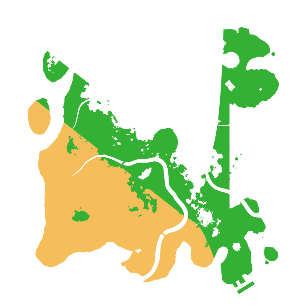 Biome Rust Map: Procedural Map, Size: 3300, Seed: 2057180262