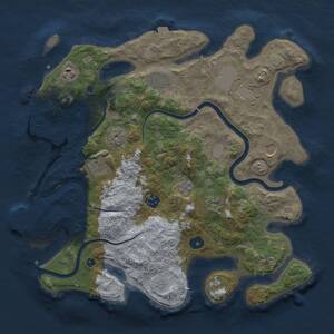 Thumbnail Rust Map: Procedural Map, Size: 3700, Seed: 285547516, 14 Monuments