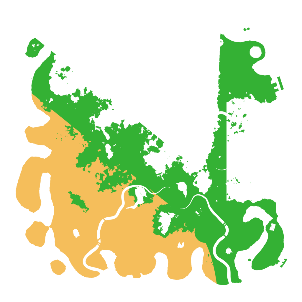Biome Rust Map: Procedural Map, Size: 4500, Seed: 448842526