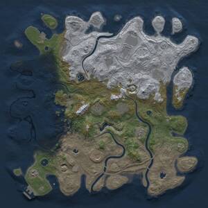 Thumbnail Rust Map: Procedural Map, Size: 4500, Seed: 563417103, 17 Monuments