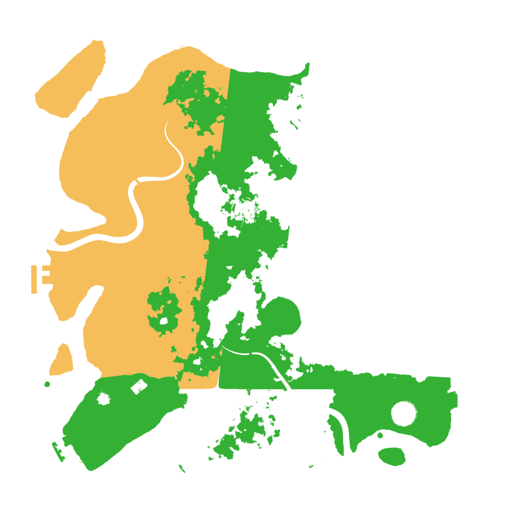 Biome Rust Map: Procedural Map, Size: 3700, Seed: 786282434