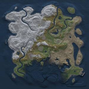 Thumbnail Rust Map: Procedural Map, Size: 4250, Seed: 234234, 15 Monuments