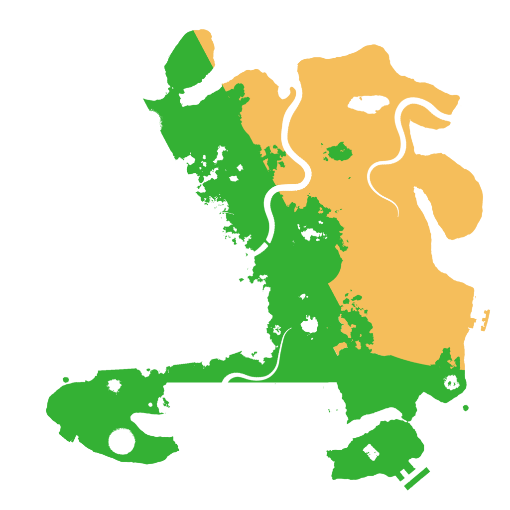 Biome Rust Map: Procedural Map, Size: 3500, Seed: 455111965
