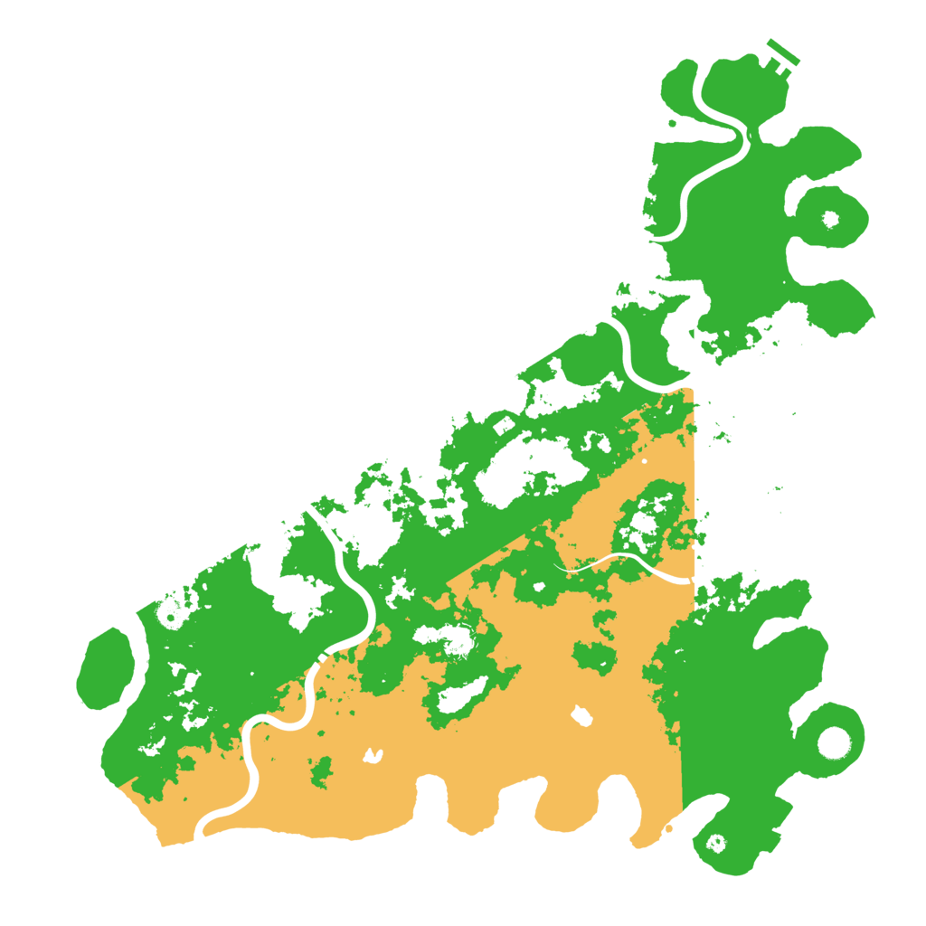 Biome Rust Map: Procedural Map, Size: 5000, Seed: 516221377
