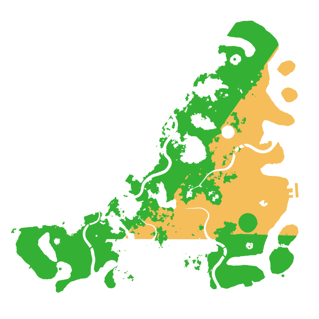 Biome Rust Map: Procedural Map, Size: 4500, Seed: 1807207258