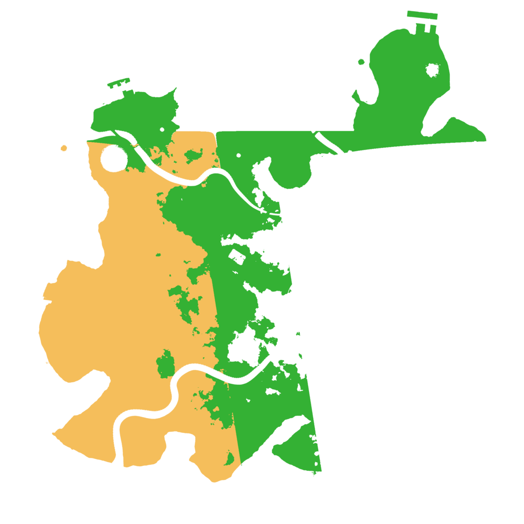 Biome Rust Map: Procedural Map, Size: 3500, Seed: 1977573829