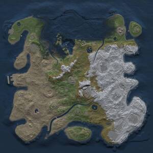 Thumbnail Rust Map: Procedural Map, Size: 4000, Seed: 414918810, 16 Monuments