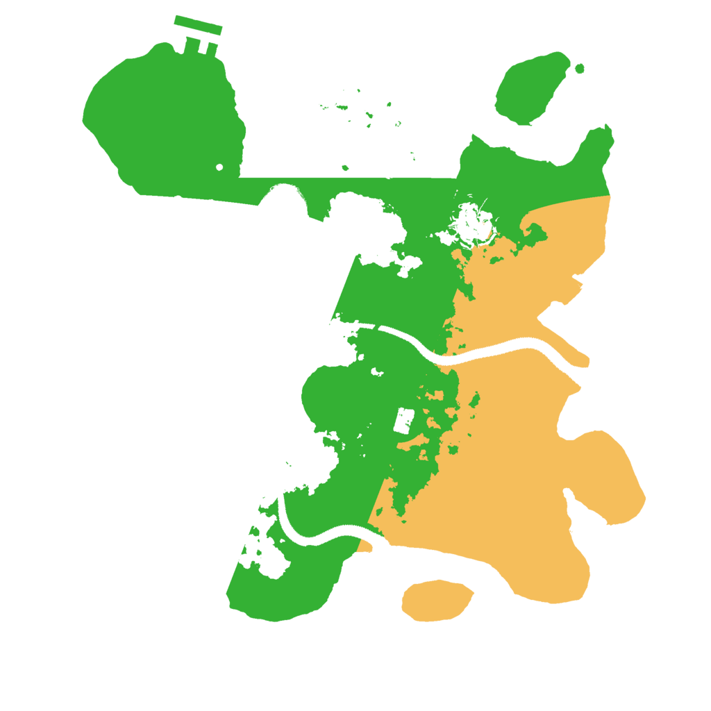 Biome Rust Map: Procedural Map, Size: 3000, Seed: 40619538