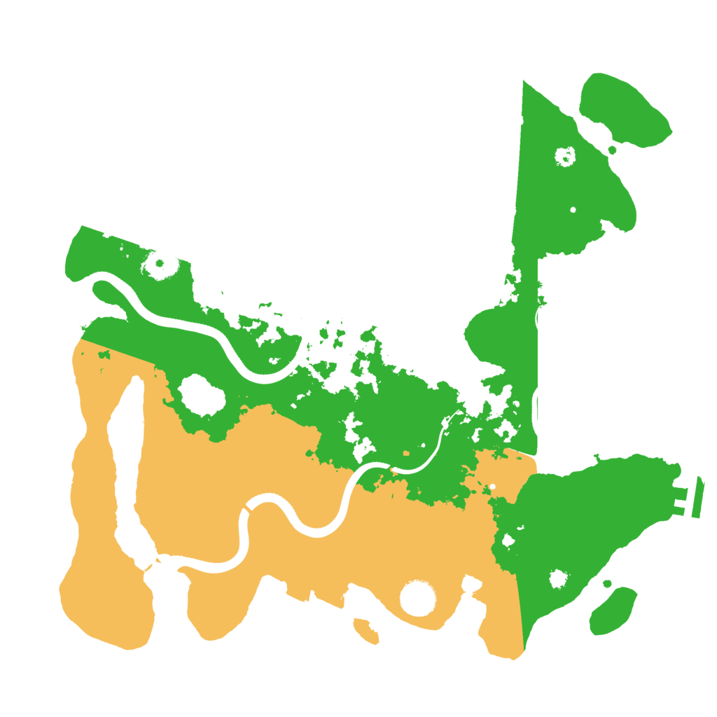Biome Rust Map: Procedural Map, Size: 3500, Seed: 228296795
