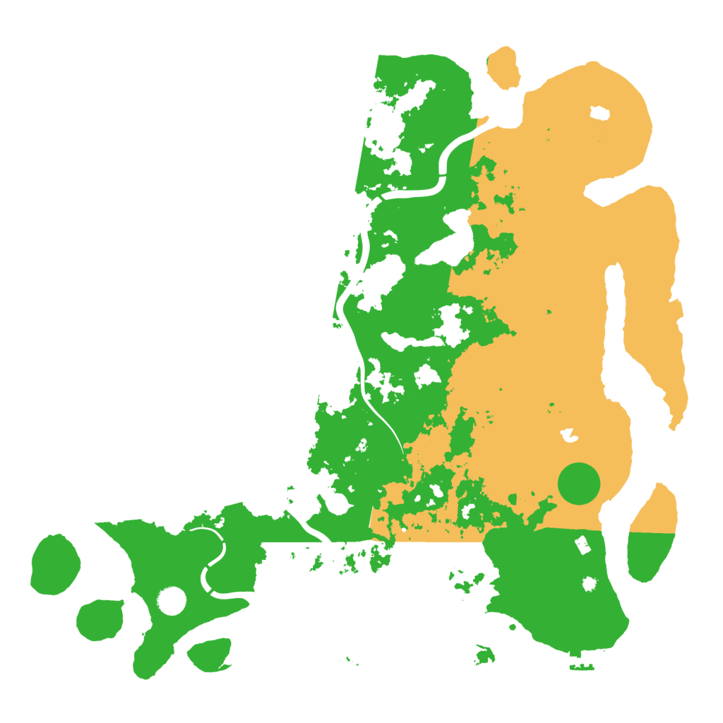 Biome Rust Map: Procedural Map, Size: 4500, Seed: 245375517