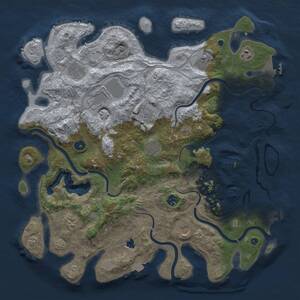 Thumbnail Rust Map: Procedural Map, Size: 4250, Seed: 1474450178, 16 Monuments