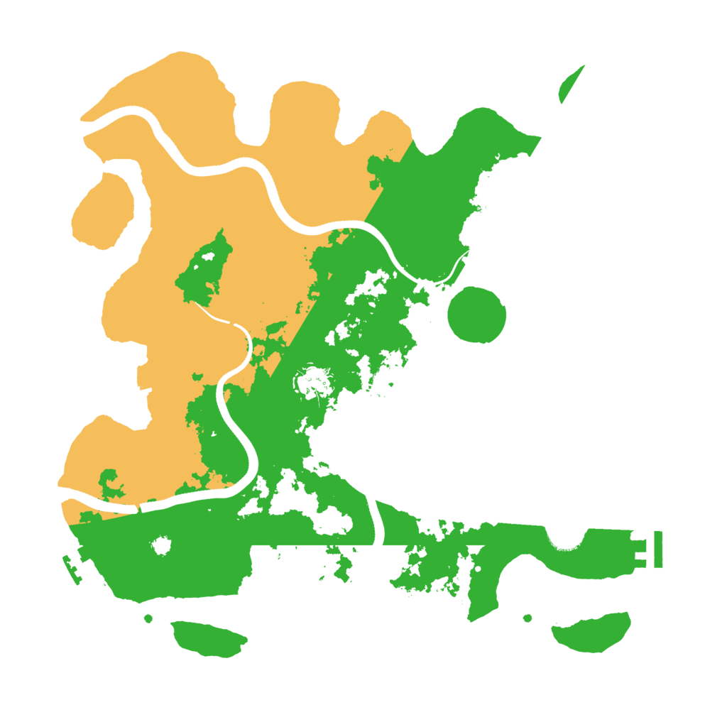 Biome Rust Map: Procedural Map, Size: 3500, Seed: 1532196079