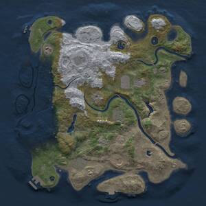 Thumbnail Rust Map: Procedural Map, Size: 4000, Seed: 969305248, 14 Monuments