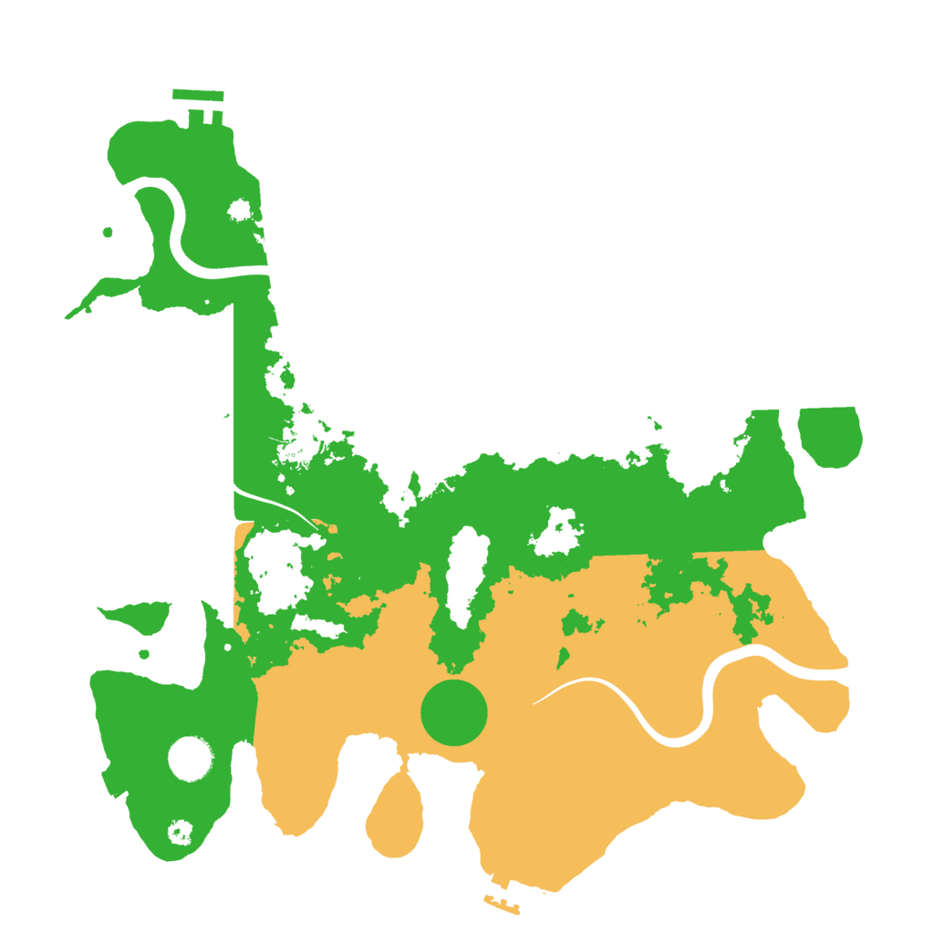 Biome Rust Map: Procedural Map, Size: 3700, Seed: 1930100723