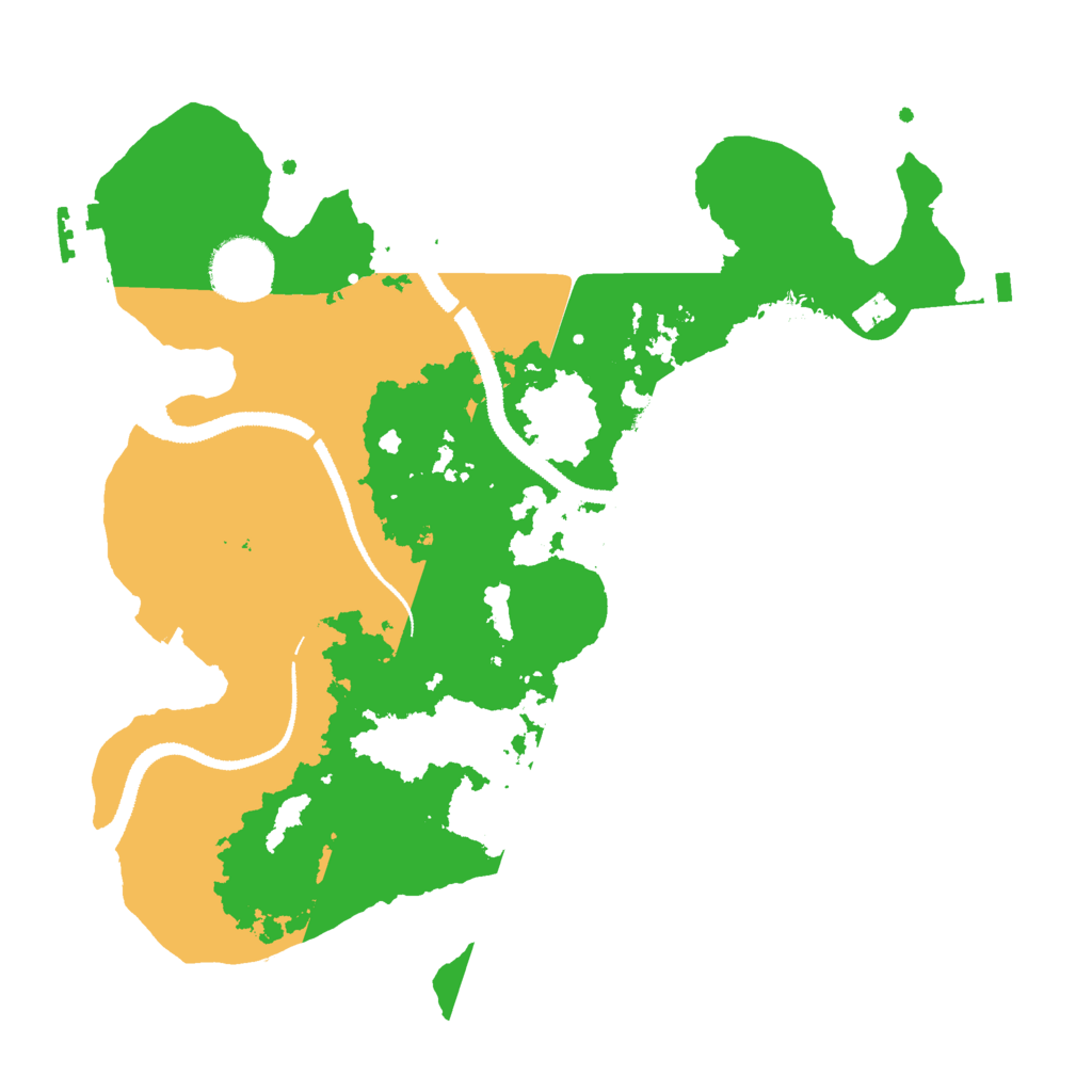 Biome Rust Map: Procedural Map, Size: 3000, Seed: 25593