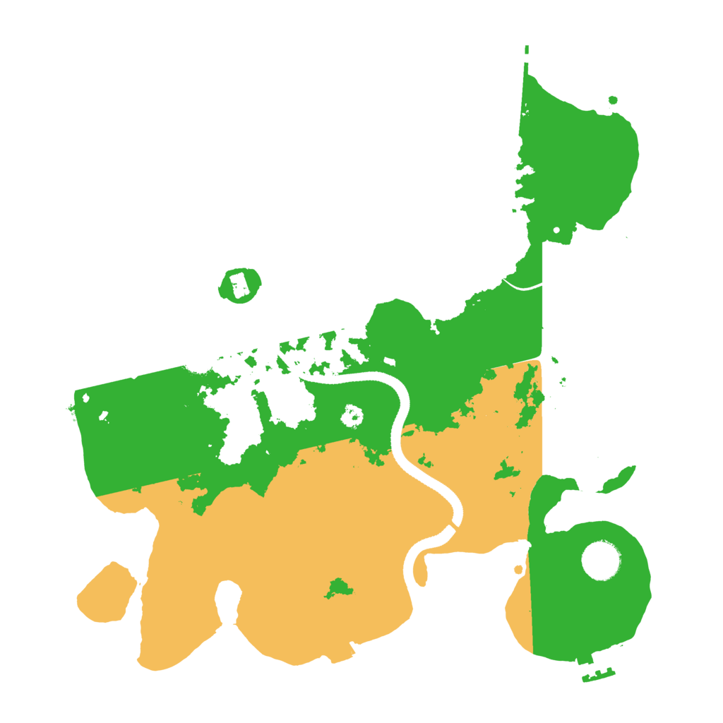 Biome Rust Map: Procedural Map, Size: 3300, Seed: 2113830937