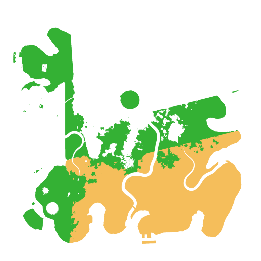 Biome Rust Map: Procedural Map, Size: 3730, Seed: 1