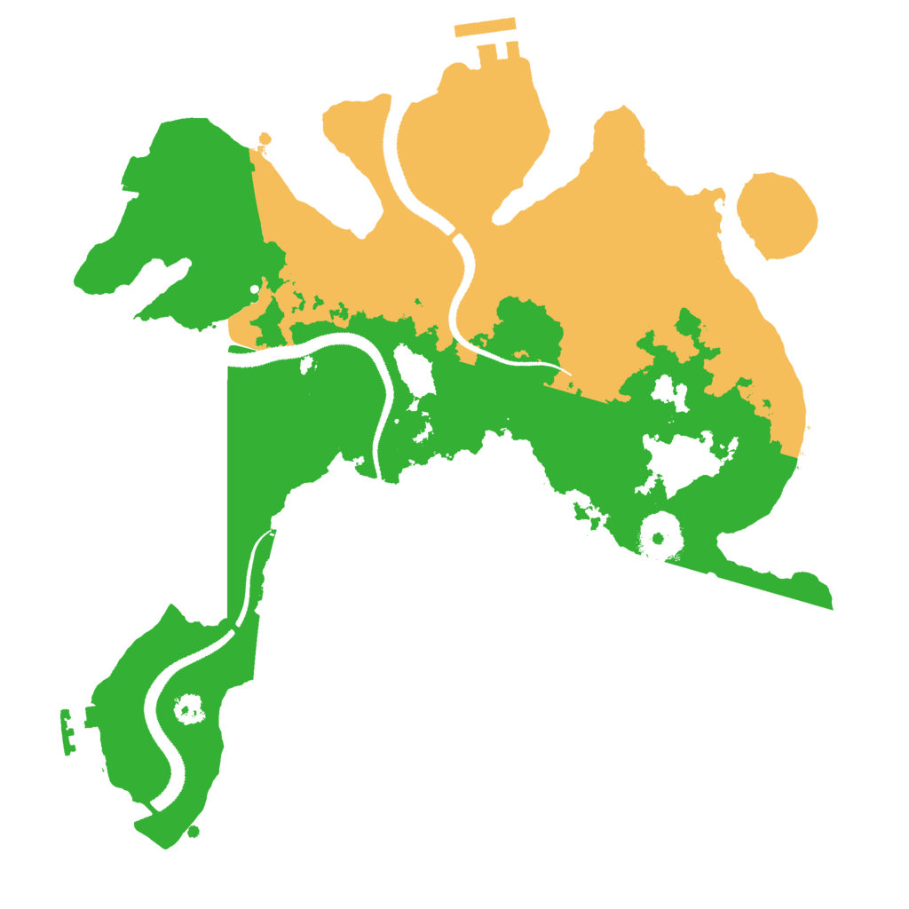 Biome Rust Map: Procedural Map, Size: 3000, Seed: 929343009
