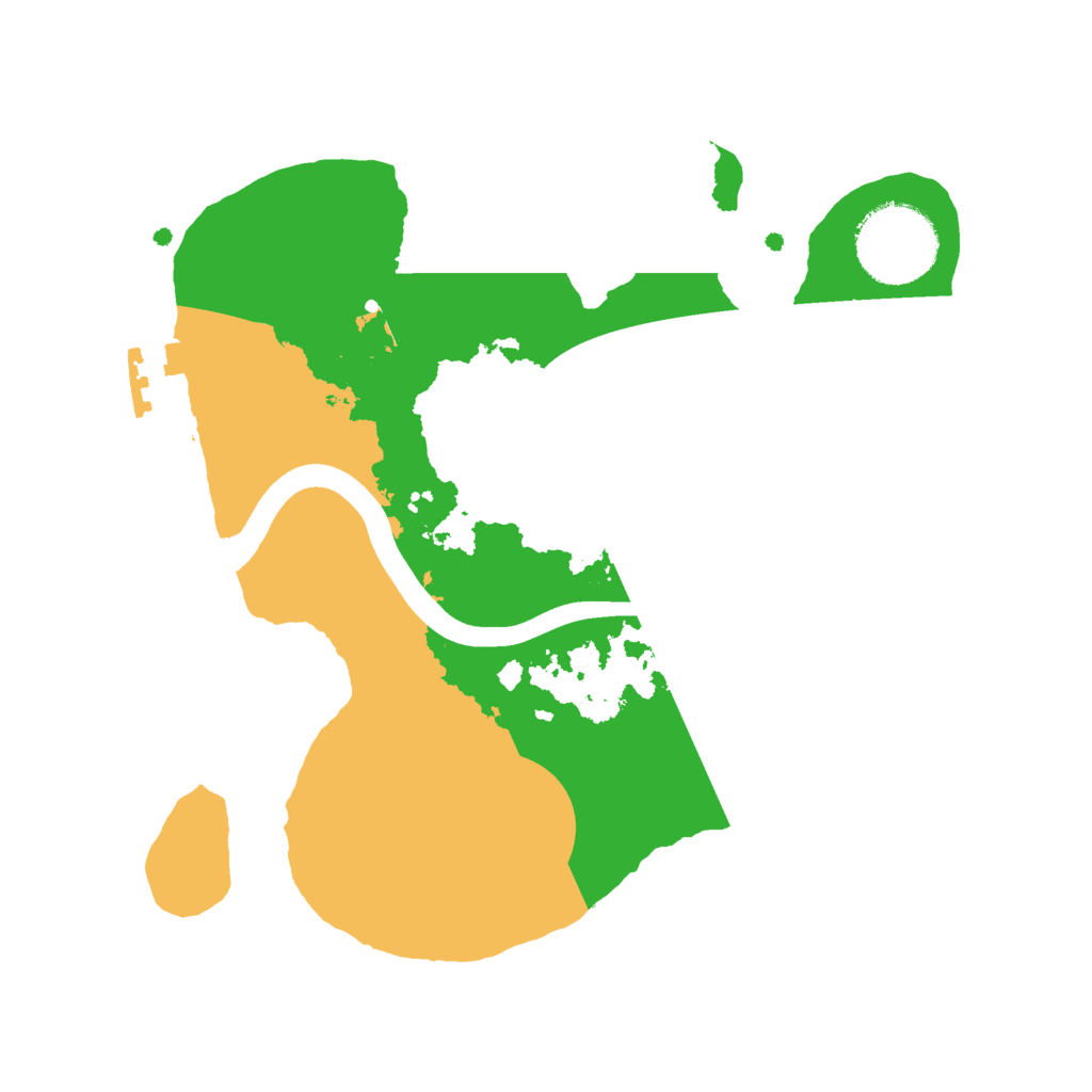Biome Rust Map: Procedural Map, Size: 2400, Seed: 845909