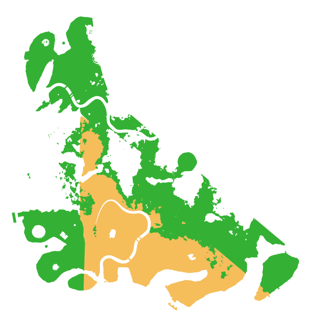 Biome Rust Map: Procedural Map, Size: 4500, Seed: 710971759