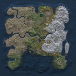 Thumbnail Rust Map: Procedural Map, Size: 3800, Seed: 584178751, 16 Monuments