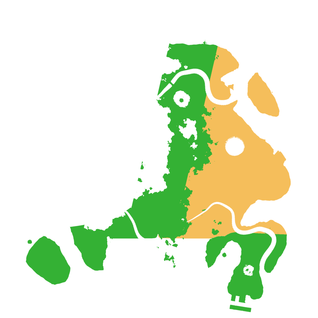 Biome Rust Map: Procedural Map, Size: 3000, Seed: 27473