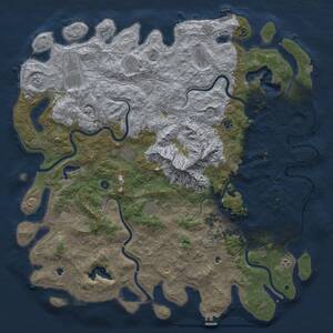 Thumbnail Rust Map: Procedural Map, Size: 5800, Seed: 1812582738, 17 Monuments