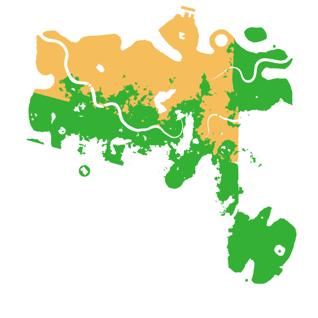 Biome Rust Map: Procedural Map, Size: 4500, Seed: 1516021833