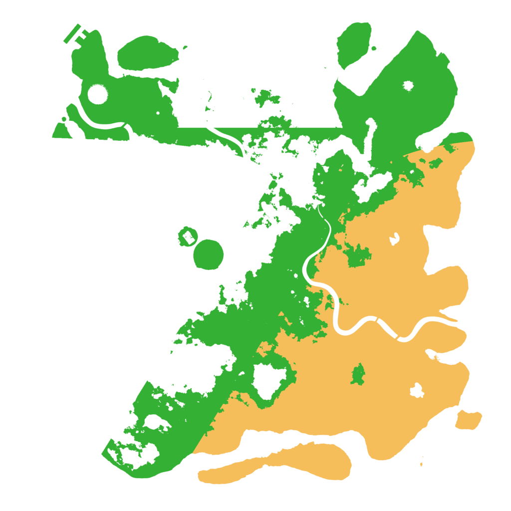 Biome Rust Map: Procedural Map, Size: 4500, Seed: 257345406