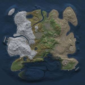 Thumbnail Rust Map: Procedural Map, Size: 3000, Seed: 1880207031, 12 Monuments