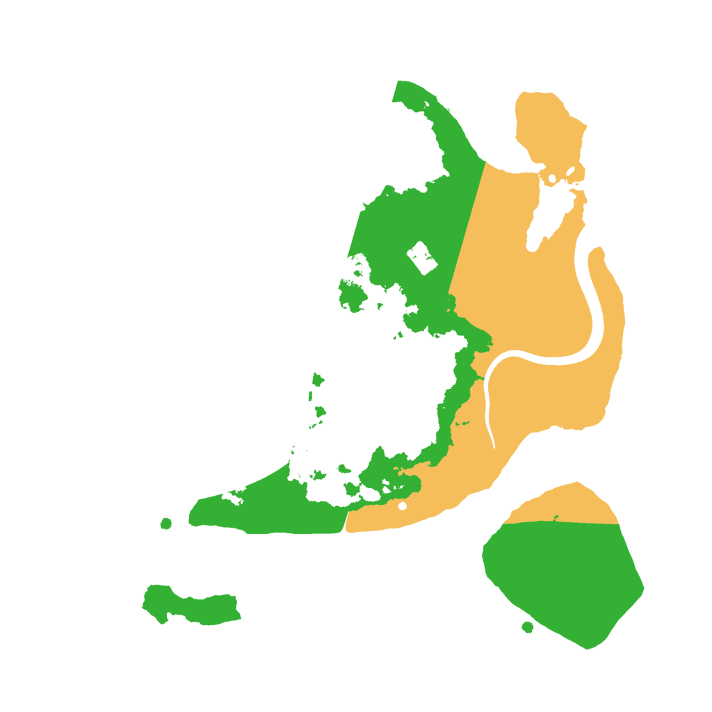 Biome Rust Map: Procedural Map, Size: 2500, Seed: 1978667844