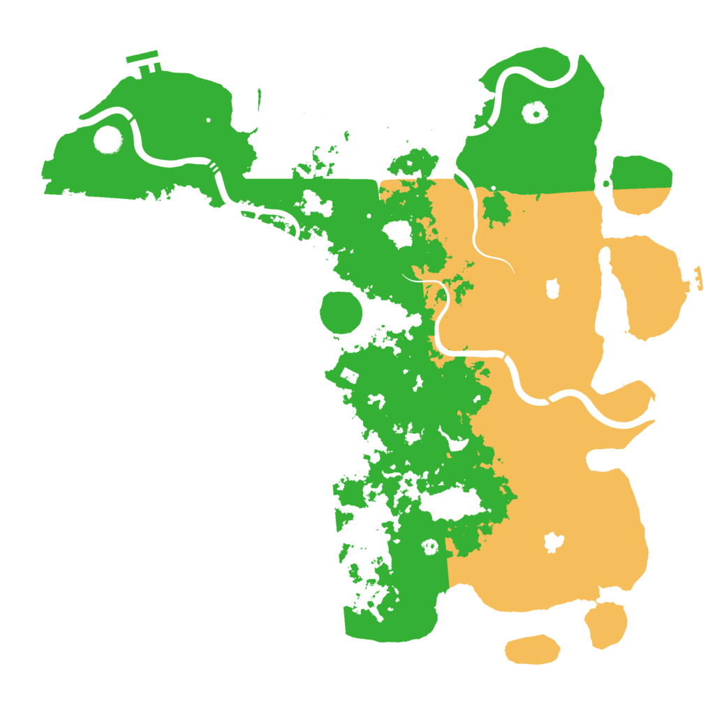 Biome Rust Map: Procedural Map, Size: 4500, Seed: 1751510357