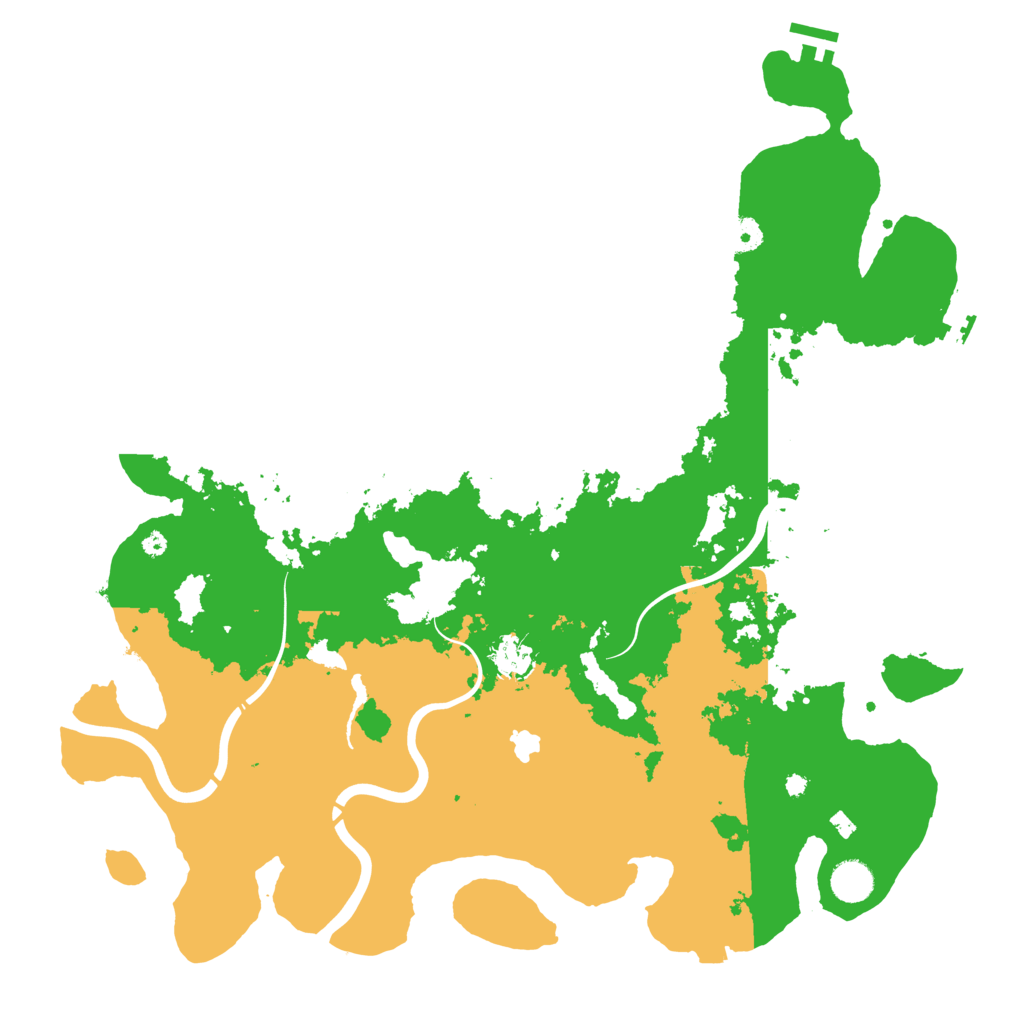 Biome Rust Map: Procedural Map, Size: 4250, Seed: 7664