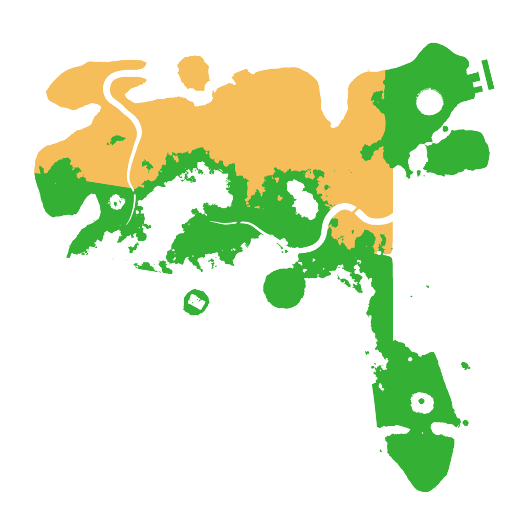 Biome Rust Map: Procedural Map, Size: 3500, Seed: 1189467506