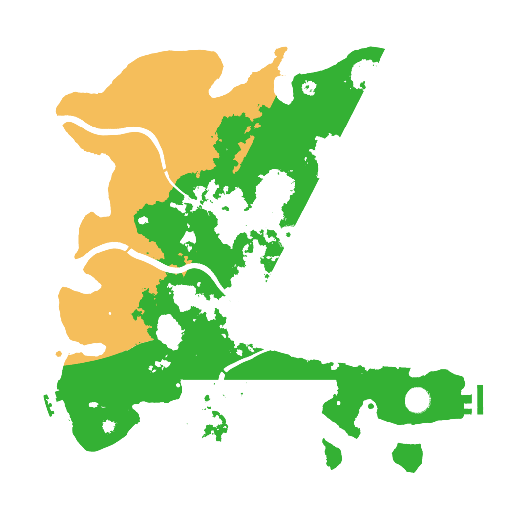 Biome Rust Map: Procedural Map, Size: 3500, Seed: 1765361574