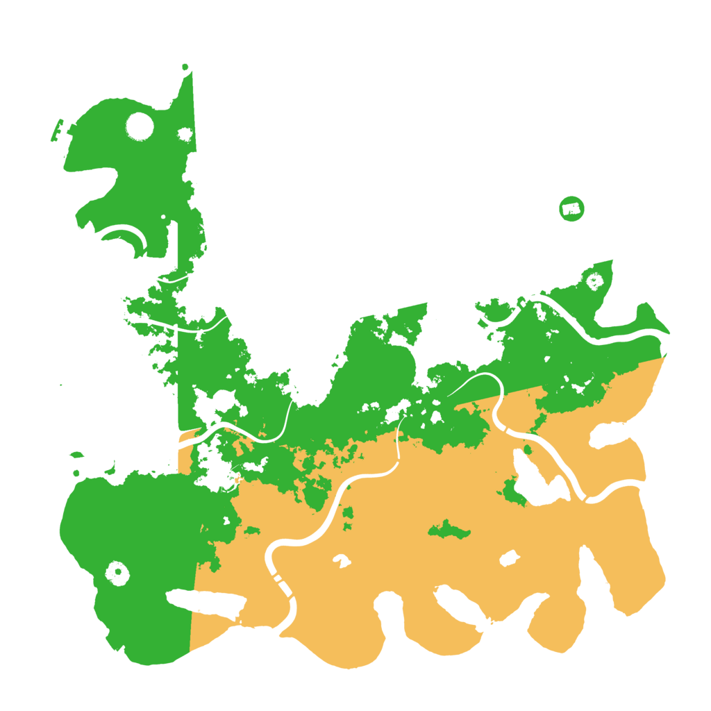 Biome Rust Map: Procedural Map, Size: 4500, Seed: 630193614