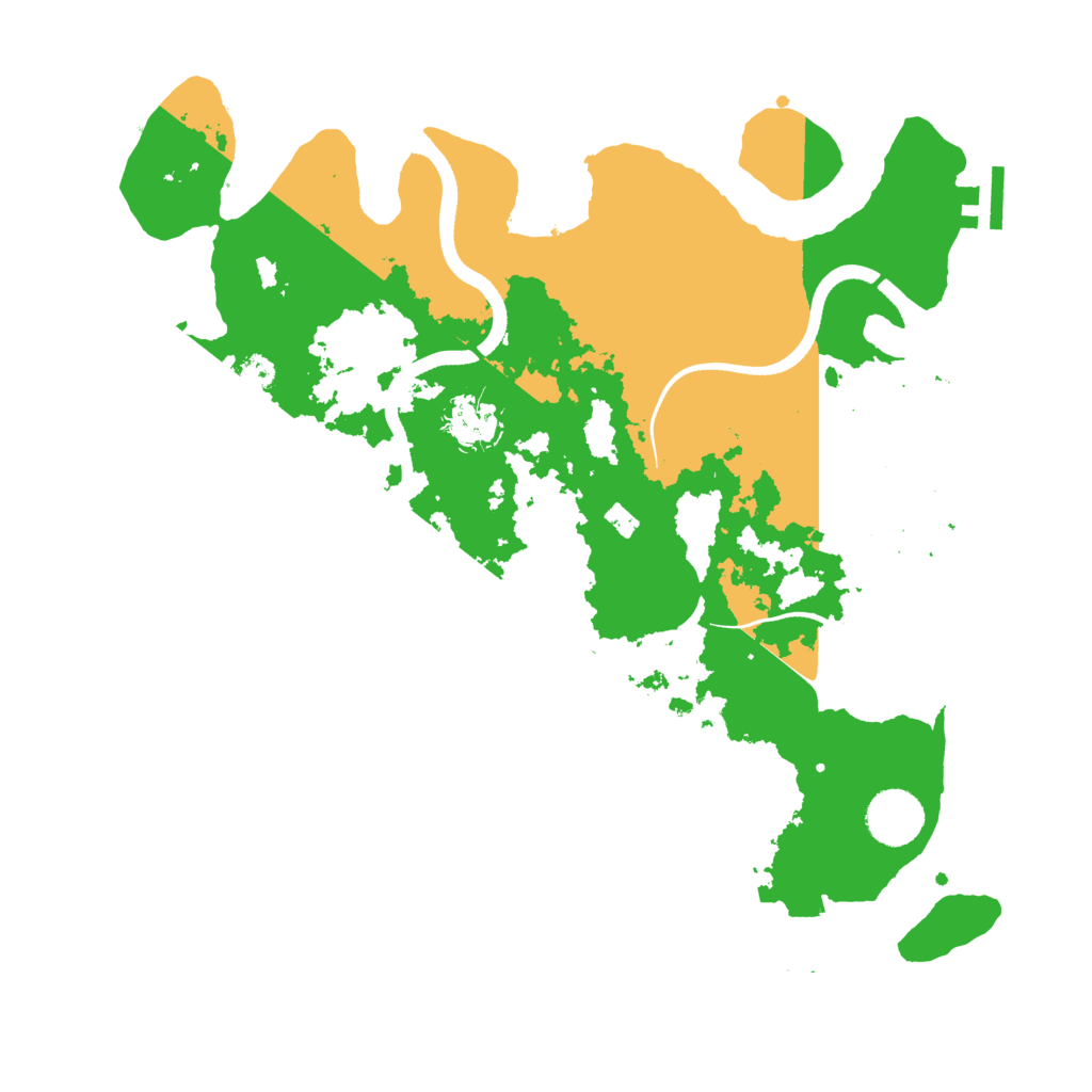 Biome Rust Map: Procedural Map, Size: 3500, Seed: 942133947