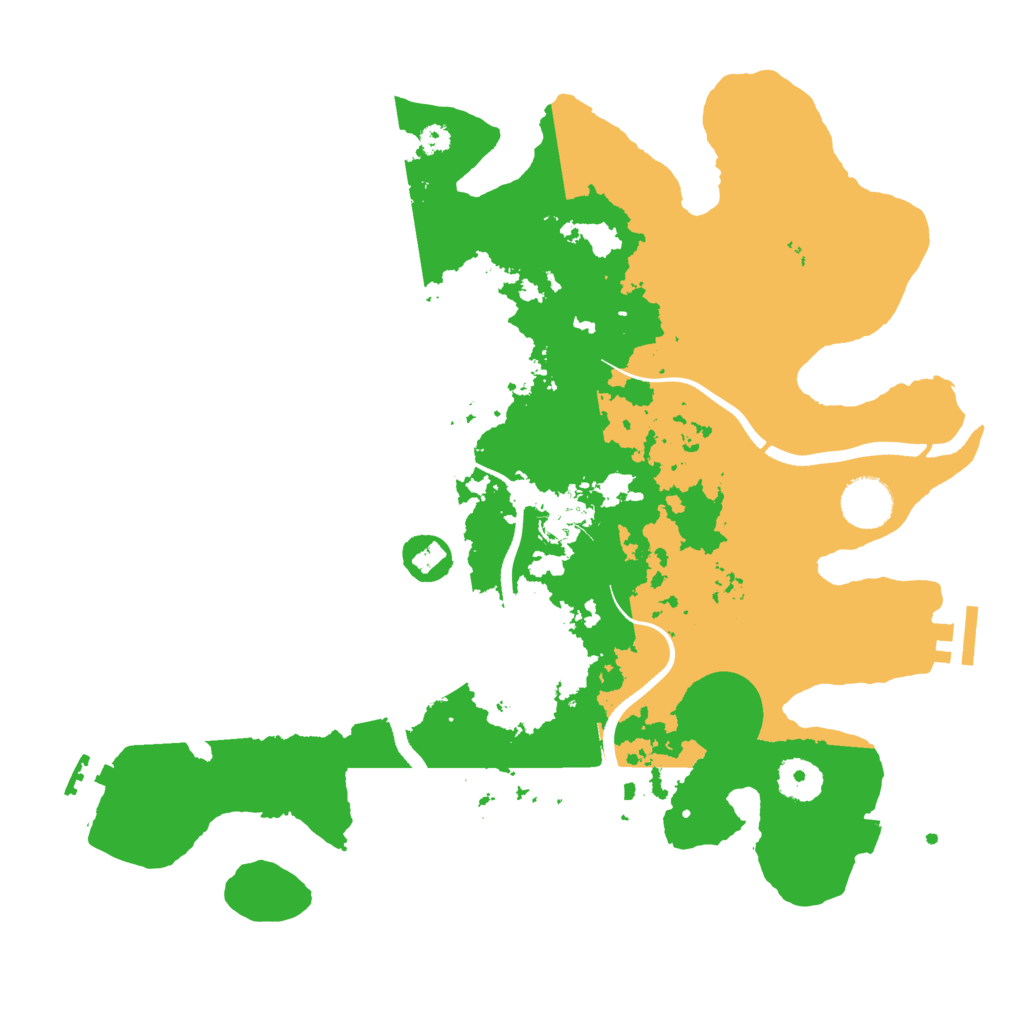 Biome Rust Map: Procedural Map, Size: 3500, Seed: 221432385