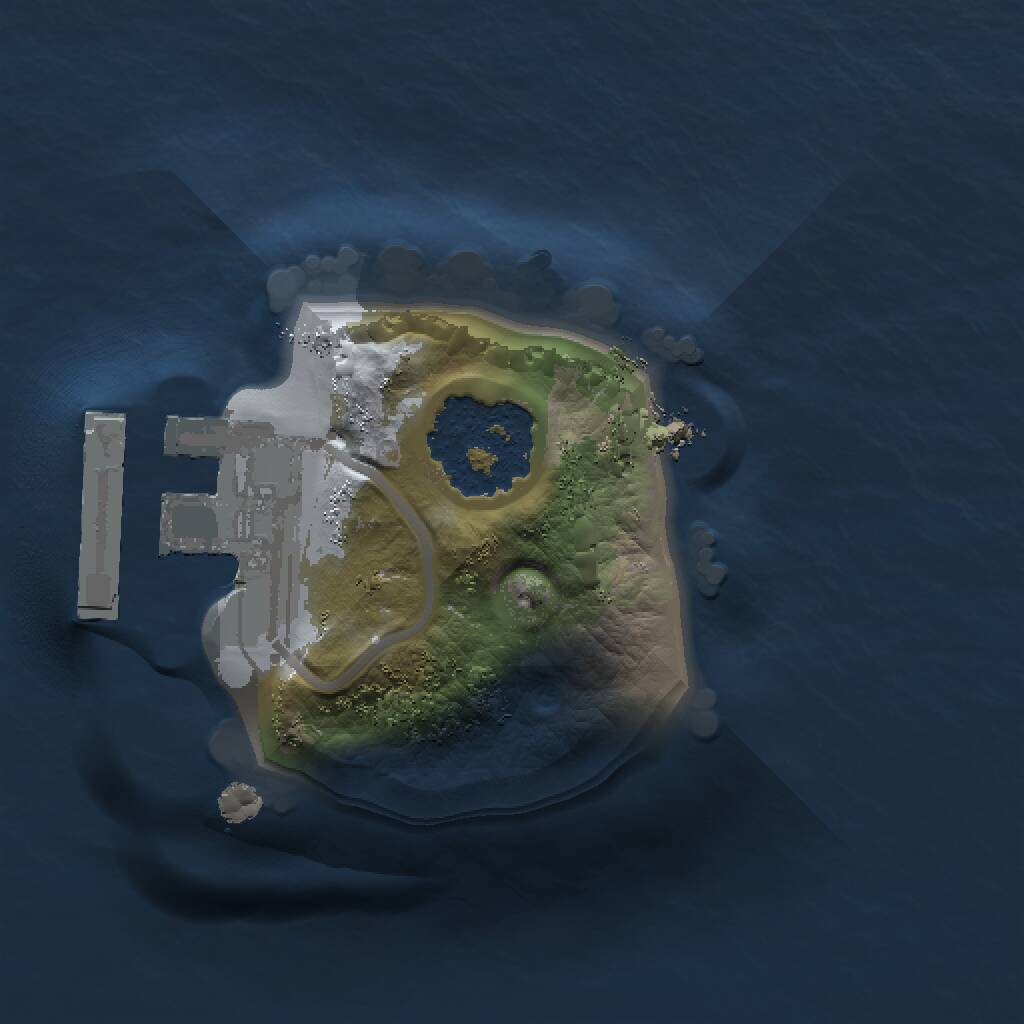 Rust Map: Procedural Map, Size: 1000, Seed: 1459861091, 2 Monuments