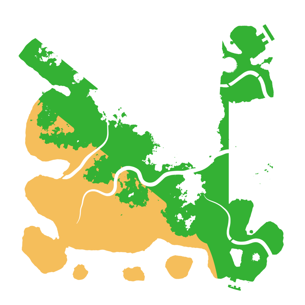 Biome Rust Map: Procedural Map, Size: 3500, Seed: 37918