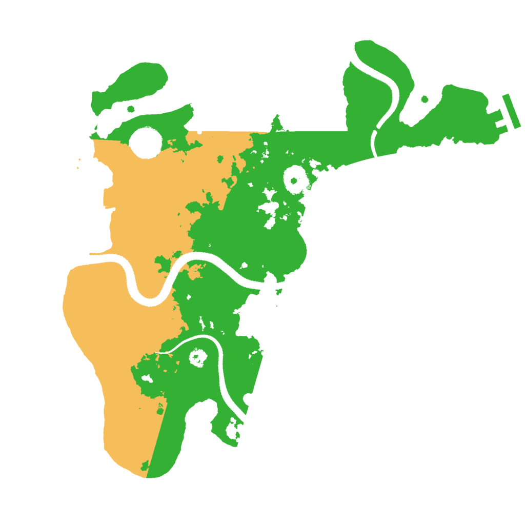 Biome Rust Map: Procedural Map, Size: 3000, Seed: 592035483