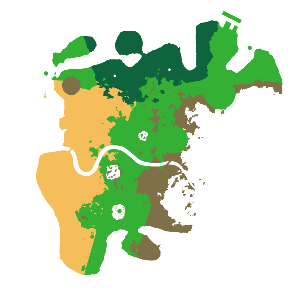 Biome Rust Map: Procedural Map, Size: 3000, Seed: 592035483