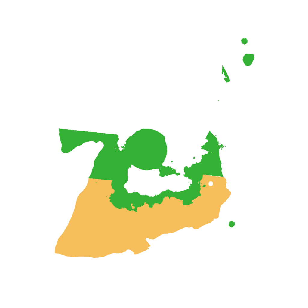 Biome Rust Map: Procedural Map, Size: 2000, Seed: 104395