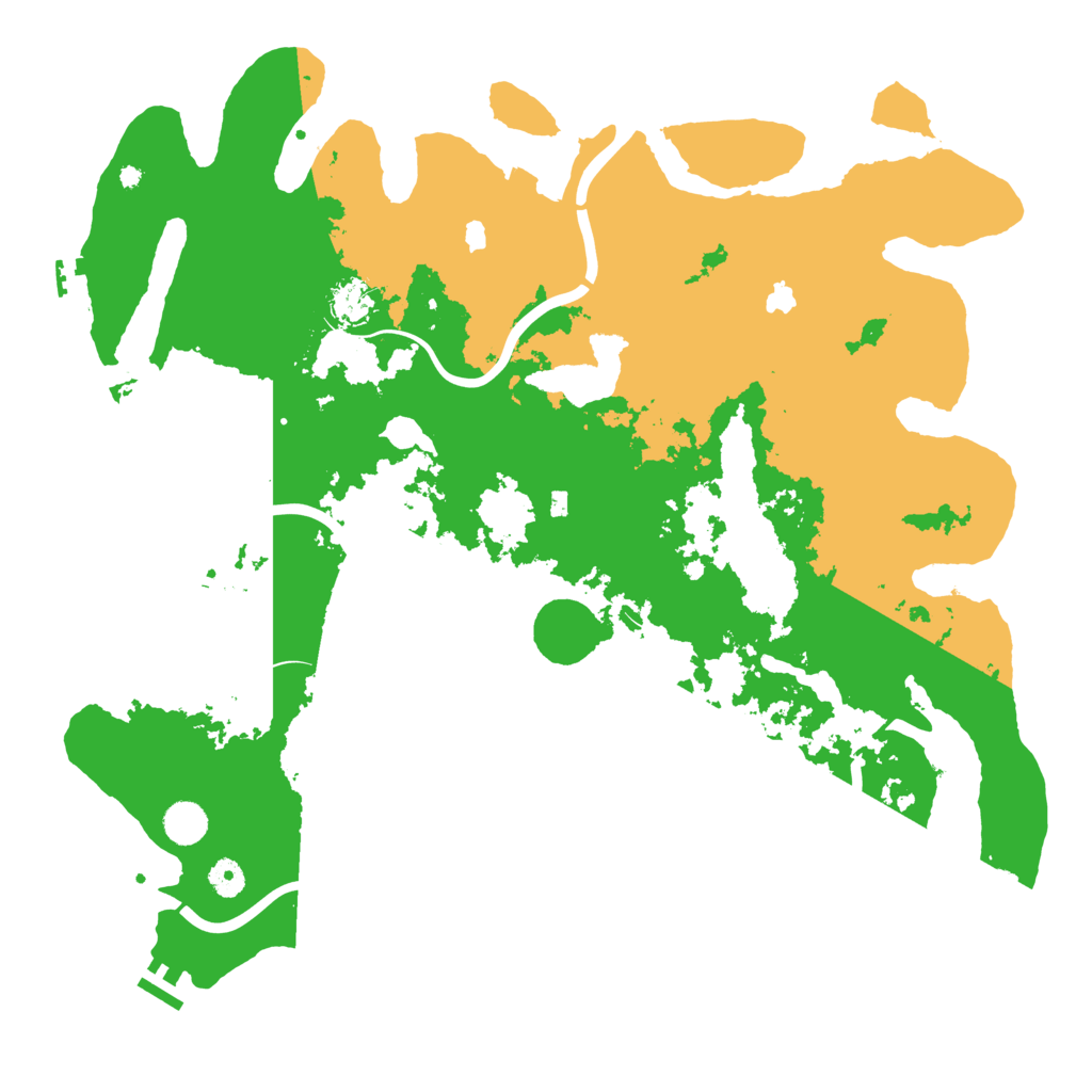 Biome Rust Map: Procedural Map, Size: 4500, Seed: 1582981580