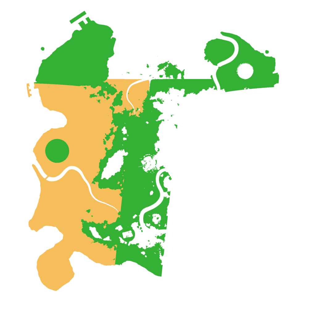 Biome Rust Map: Procedural Map, Size: 3500, Seed: 41239