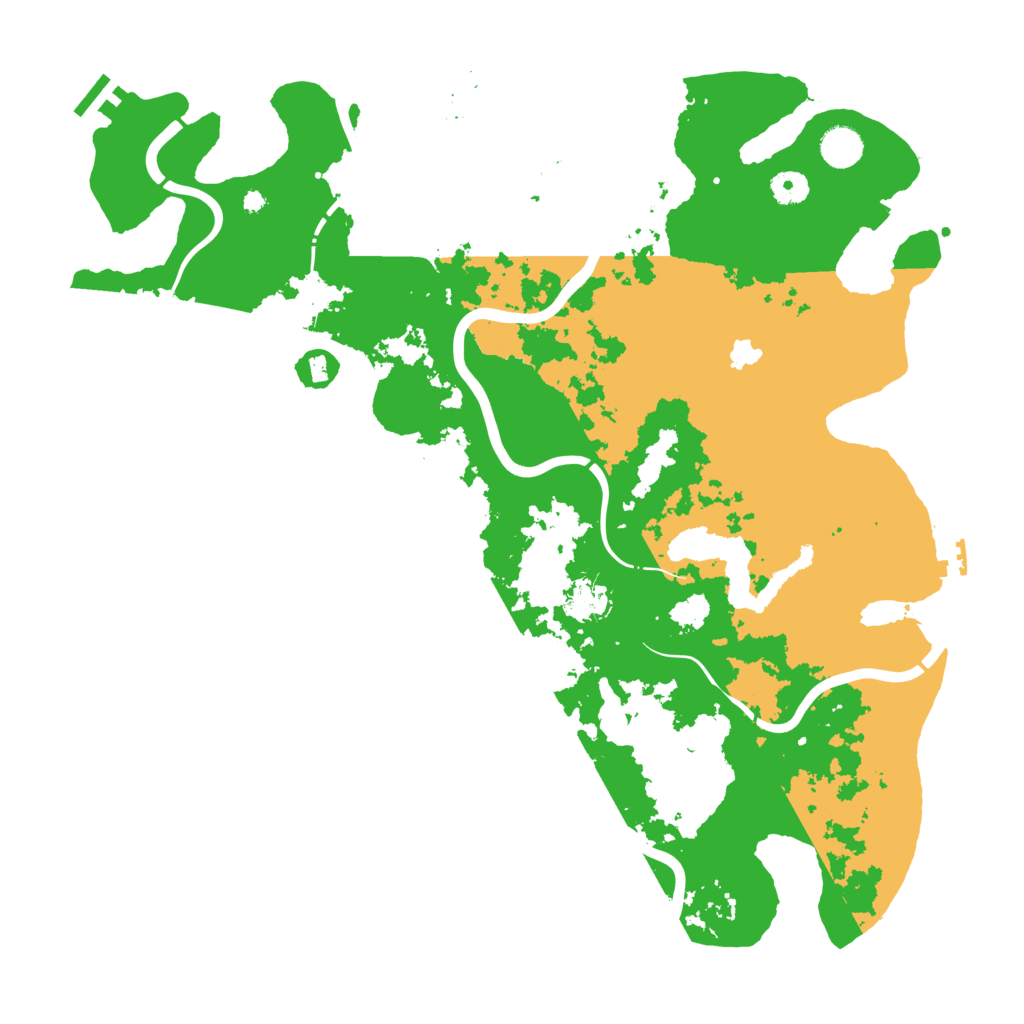 Biome Rust Map: Procedural Map, Size: 4300, Seed: 483657