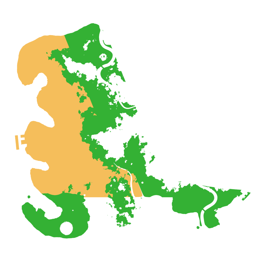 Biome Rust Map: Procedural Map, Size: 3700, Seed: 988240530